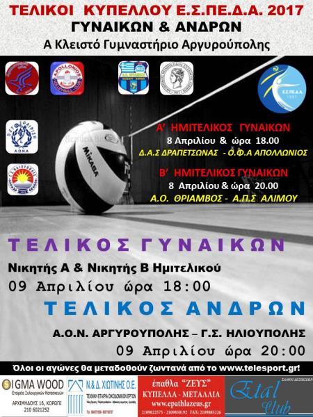 ΤΕΛΙΚΟΙ ΚΥΠΕΛΛΟΥ ΑΝΔΡΩΝ ΚΑΙ ΓΥΝΑΙΚΩΝ